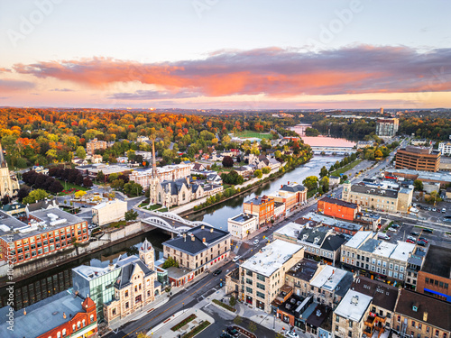 Cambridge, Ontario, Canada Overlooking the Grand River