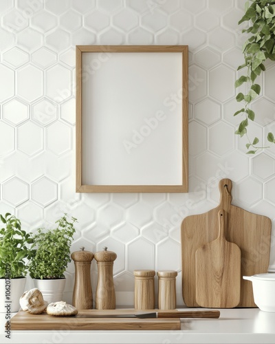 Kitchen Mockup Frame.