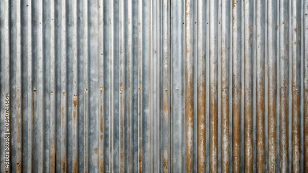 Rusty galvanized metal texture with ridges and industrial appeal for backgrounds and designs Rusty galvanized metal texture with ridges and industrial appeal for backgrounds and designs