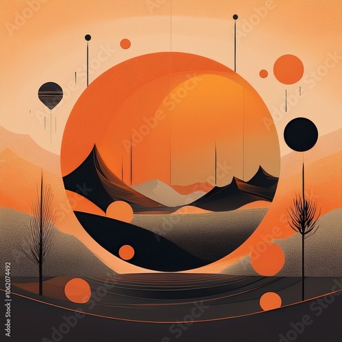 sunset on the sea