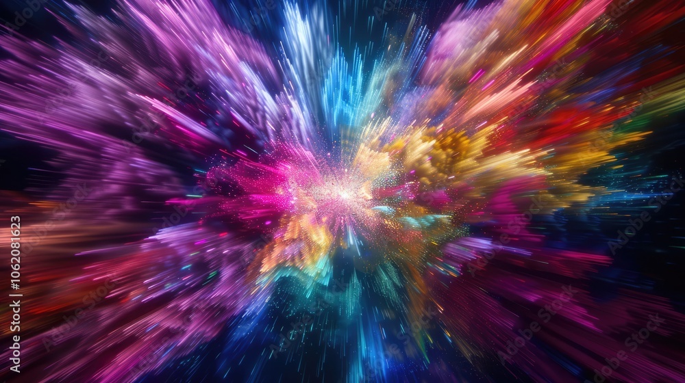 Sparkling fireworks against a black night, representing new beginnings, captured with a wide-angle lens, ample space for captions. Sparkling fireworks against a black night, representing new beginnings, captured with a wide-angle lens, ample space for captions.
