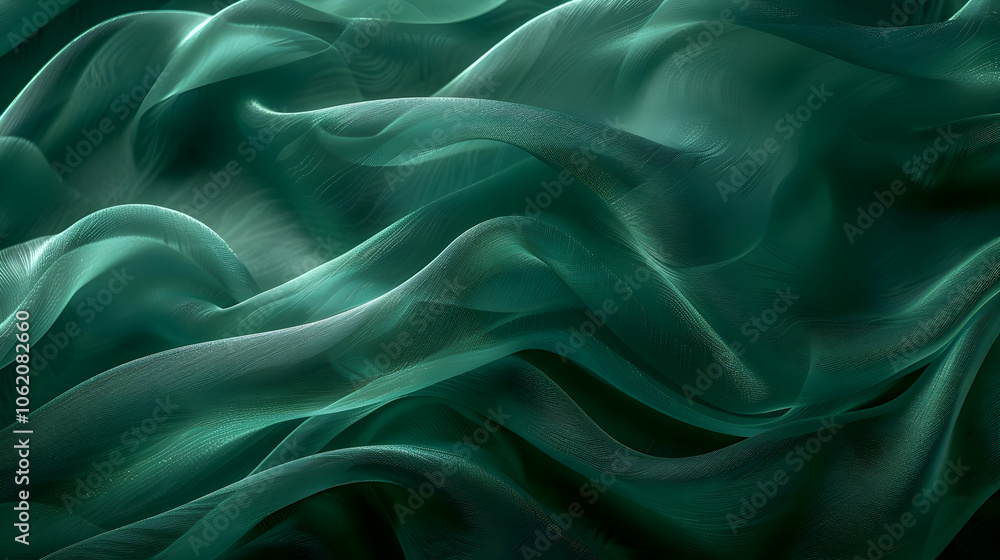 Abstract Green Fabric Texture Background Abstract Green Fabric Texture Background