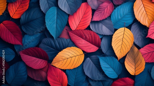 Colorful autumn leaves background.