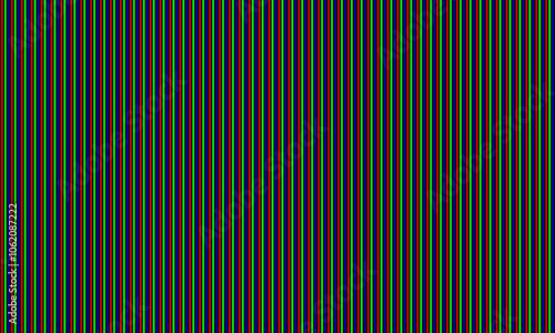 RGB pixel screen. LED display pattern with colored lines. Vector illustration.