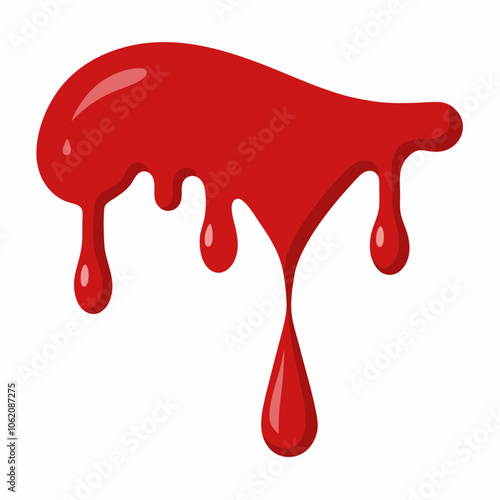 Blood Drip white background
