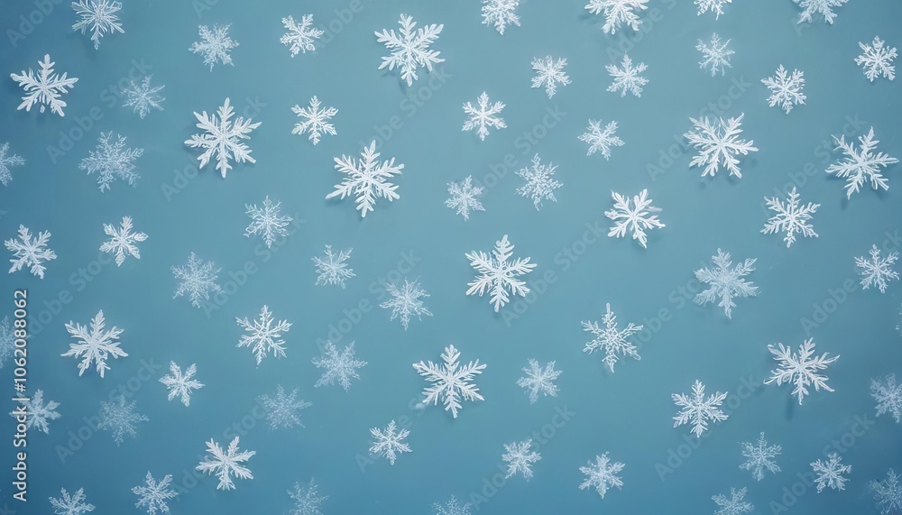 This image could be named Christmas snowflake seamless winter pattern with frosty blue crystal designs and holiday decorations This image could be named Christmas snowflake seamless winter pattern with frosty blue crystal designs and holiday decorations