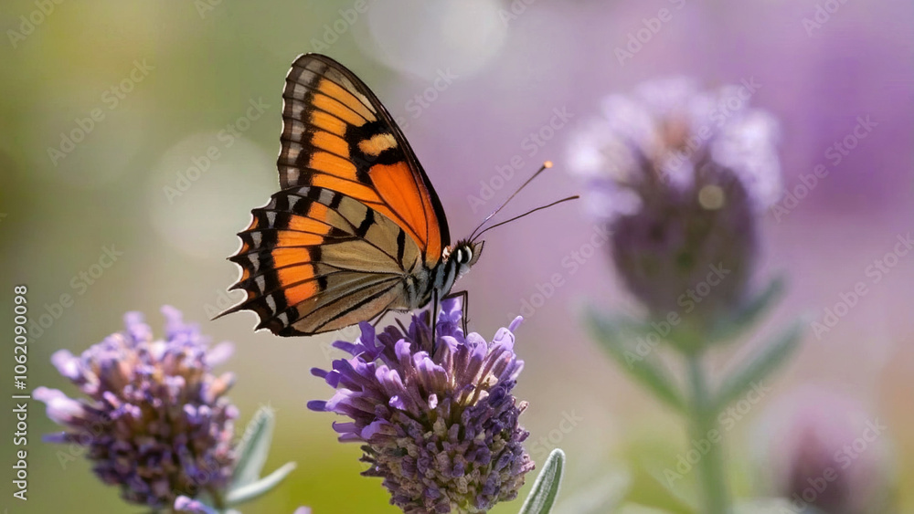 Natural macro beautiful butterfly on flower. Natural macro beautiful butterfly on flower.