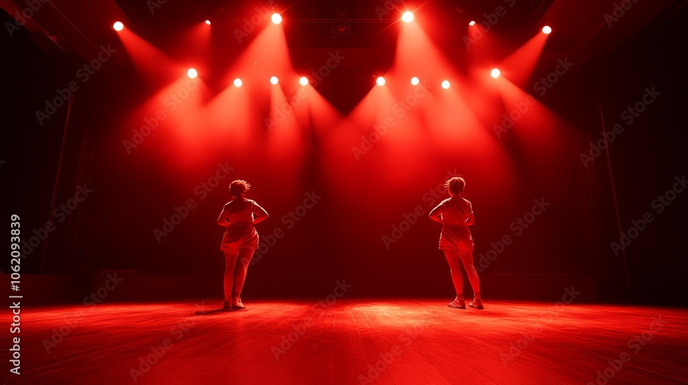 Concert area lights smoke podium Concert area lights smoke podium