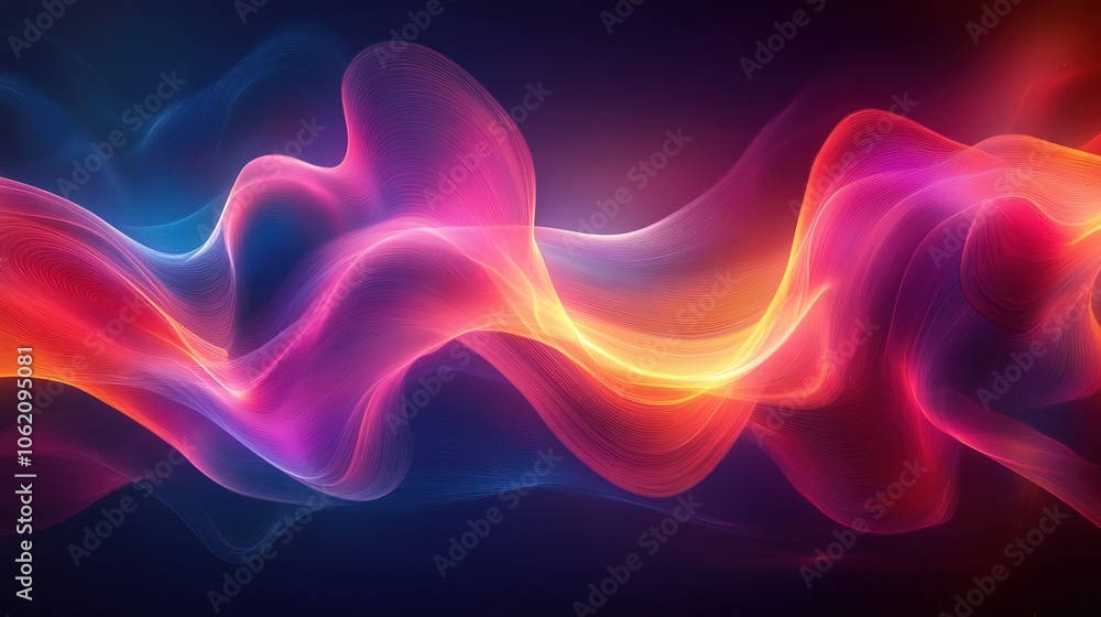 Abstract Neon Lines: A mesmerizing abstract background Abstract Neon Lines: A mesmerizing abstract background