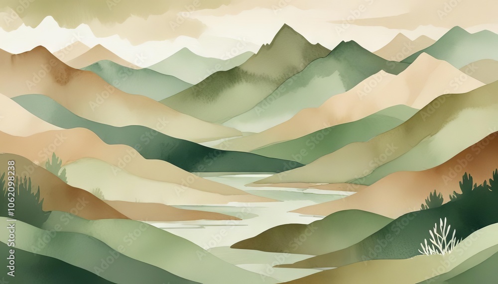 landscape with mountains landscape with mountains