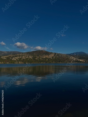 lake and mountains