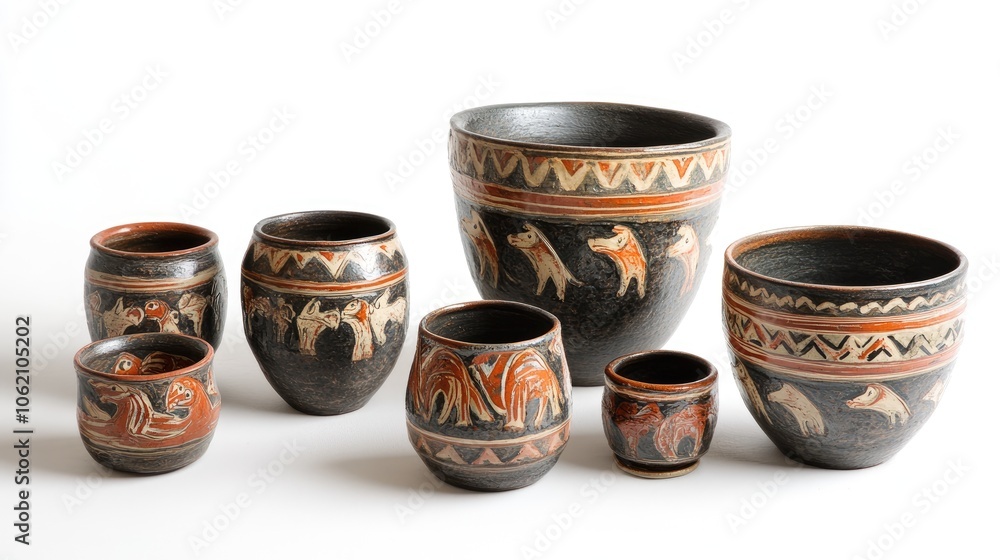 Colorful Handcrafted Pottery Collection Colorful Handcrafted Pottery Collection