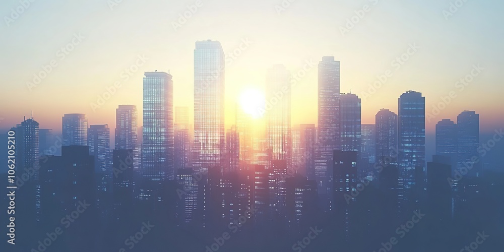 Creative Abstract Marketing Background Featuring a Sci-Fi Cityscape on an Alien Planet, Showcasing a Smart City Design with a Wide-Angle View, Tilted Perspective, and Depth of Field. This AI-Generated Creative Abstract Marketing Background Featuring a Sci-Fi Cityscape on an Alien Planet, Showcasing a Smart City Design with a Wide-Angle View, Tilted Perspective, and Depth of Field. This AI-Generated