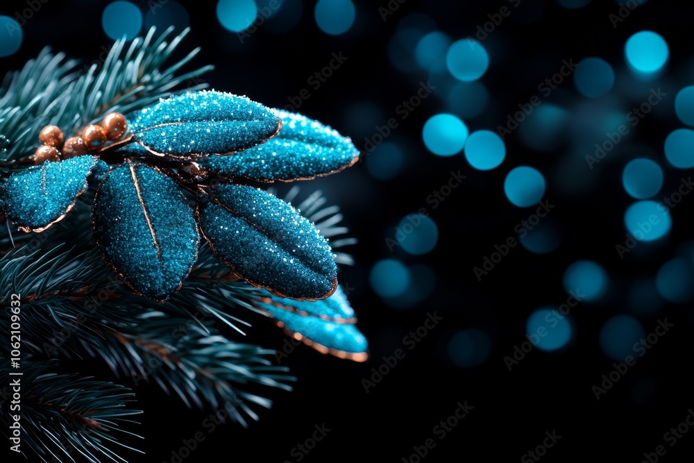 Close-up of delicate snow flurries gently falling against a dark evergreen backdrop, capturing the calm and mesmerizing beauty of a winter snowfall, symbolizing peace and nature Close-up of delicate snow flurries gently falling against a dark evergreen backdrop, capturing the calm and mesmerizing beauty of a winter snowfall, symbolizing peace and nature