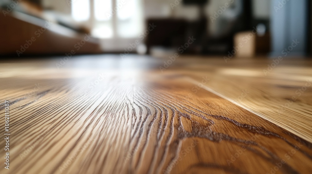 Close-up of polished wood grain, highlighting the texture and natural hues of the hardwood surface Close-up of polished wood grain, highlighting the texture and natural hues of the hardwood surface