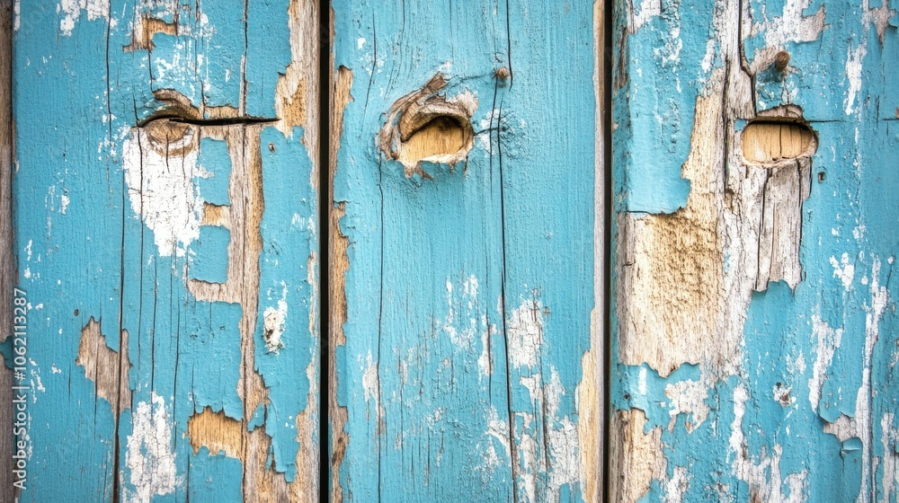 Detailed view of aged wood with rustic cracks and texture, ideal for a vintage backdrop