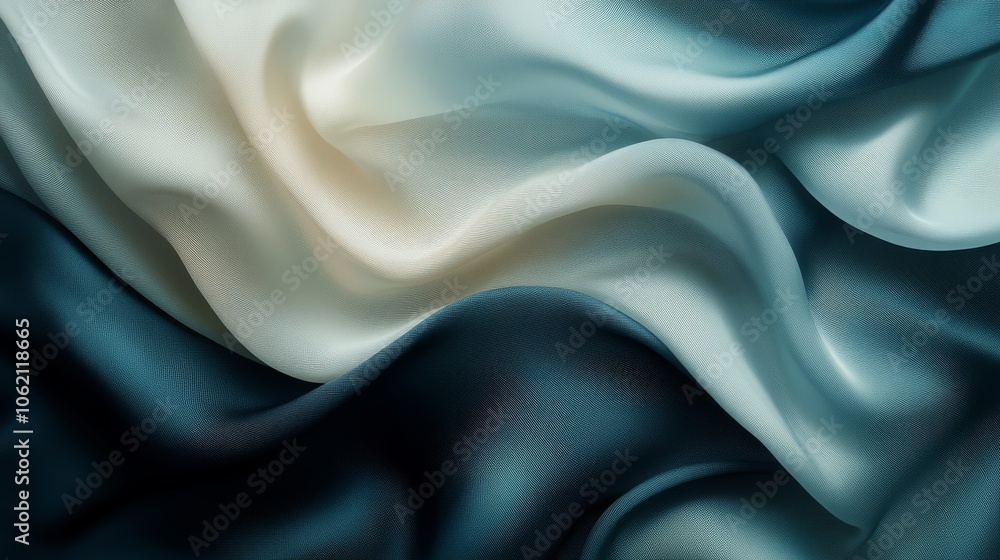 Fototapeta premium Soft Silk Fabric in Muted Colors for Background Design