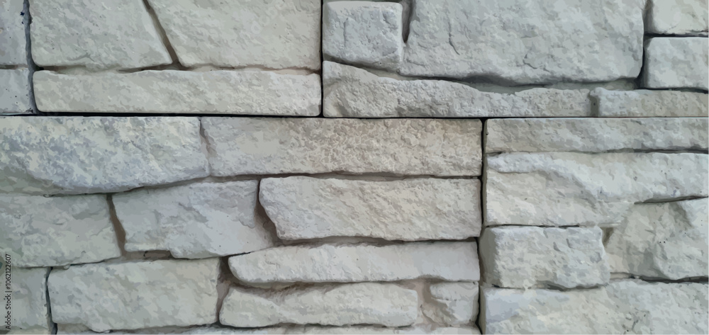Fototapeta premium Stone texture background. Brick wall texture, stone road, stone texture, stonework background. Interior and exterior design, facade, fence. Building materials, repair and construction.