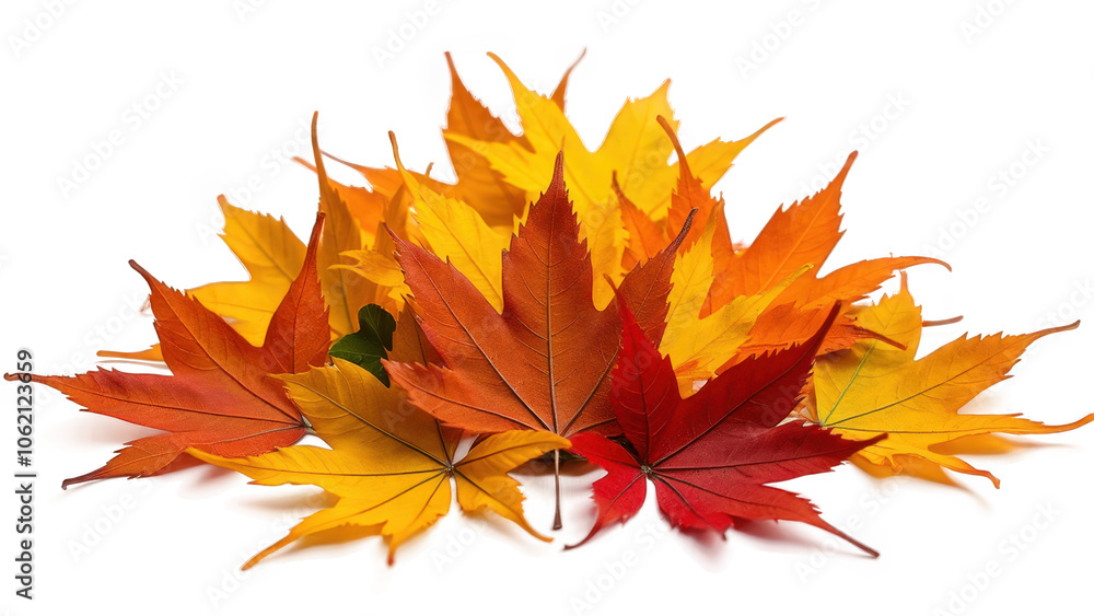 Colorful pile of autumn leaves on a transparent background, highlighting shades of orange, yellow, and brown for a crisp fall look. Colorful pile of autumn leaves on a transparent background, highlighting shades of orange, yellow, and brown for a crisp fall look.