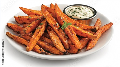 Crispy Sweet Potato Fries with Creamy Dip