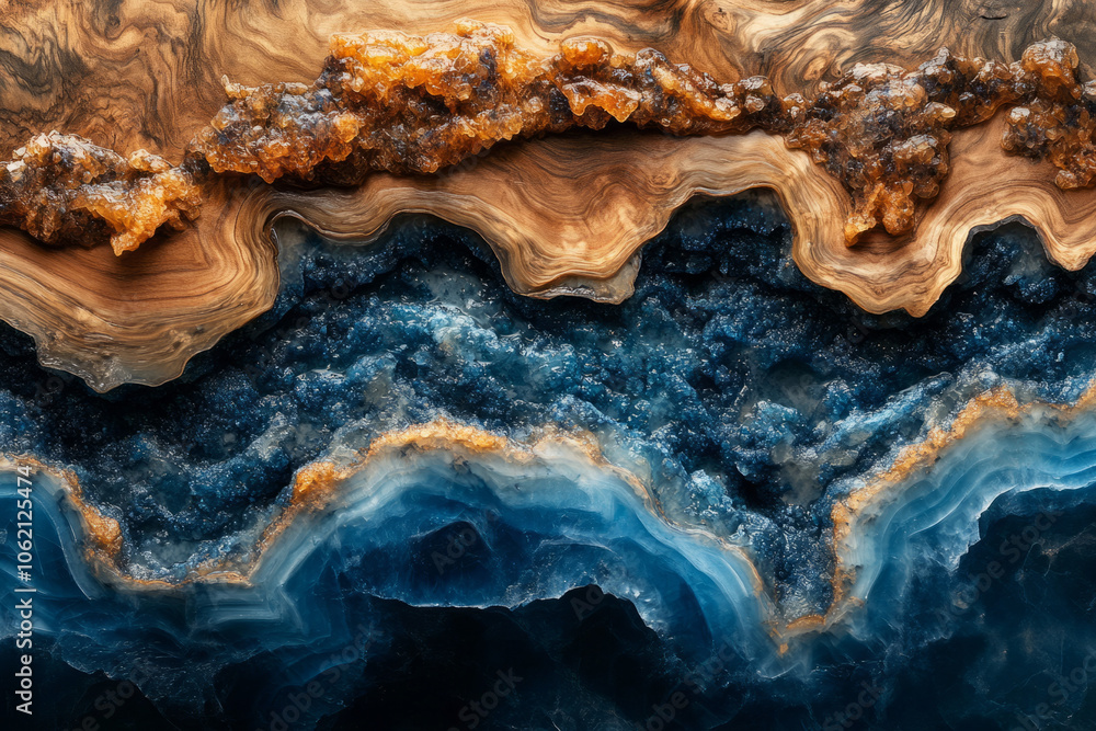 Striking geological formation showcasing layers of stone and crystalline texture Striking geological formation showcasing layers of stone and crystalline texture