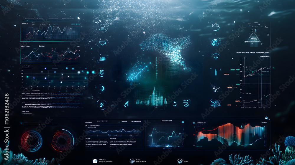 Smart dashboard displaying real time environmental data and analytics Smart dashboard displaying real time environmental data and analytics