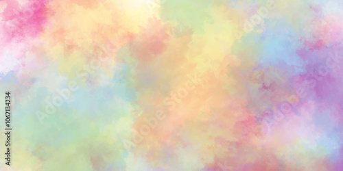 abstract soft colorful background with watercolor texture,  Watercolor imitation background with splashes modern stains, Abstract watercolor splash in shades of blue, red, orange and yellow.
