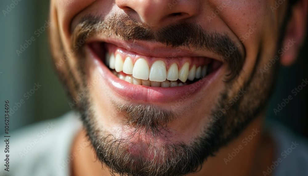 A close-up of a man’s smile highlights his warmth and positivity, showcasing texture and confidence.
A close-up of a man’s smile highlights his warmth and positivity, showcasing texture and confidence.