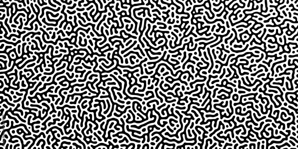 Abstract truing organic wallpaper Turing reaction diffusion monochrome seamless pattern with chaotic motion. Generative algorithm psychedelic background. Reaction-diffusion or truing pattern formation Abstract truing organic wallpaper Turing reaction diffusion monochrome seamless pattern with chaotic motion. Generative algorithm psychedelic background. Reaction-diffusion or truing pattern formation