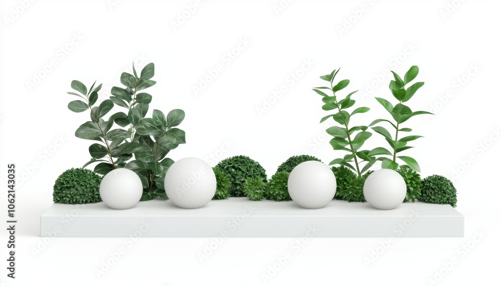 Luxury spa with indoor plants, soft lighting, and serene design, peaceful retreat, 3D illustration, isolated on white background Luxury spa with indoor plants, soft lighting, and serene design, peaceful retreat, 3D illustration, isolated on white background