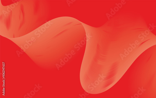 Contemporary red wave abstract background. Modern vector background with a smooth color wave. 