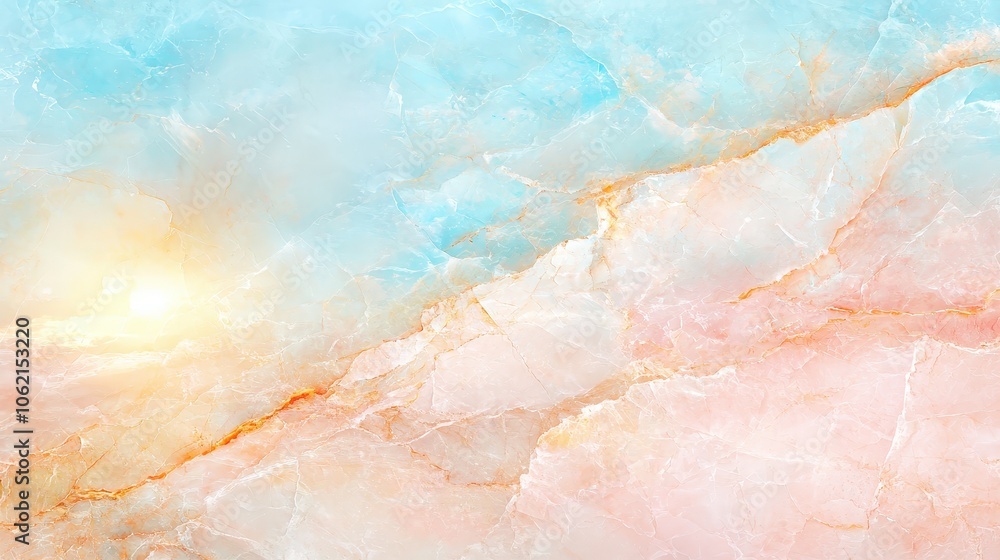 Fototapeta premium Soft Marble Texture Background with Colorful Swirls