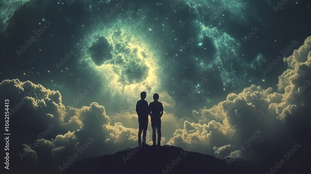 Silhouettes Against the Cosmic Canvas Silhouettes Against the Cosmic Canvas