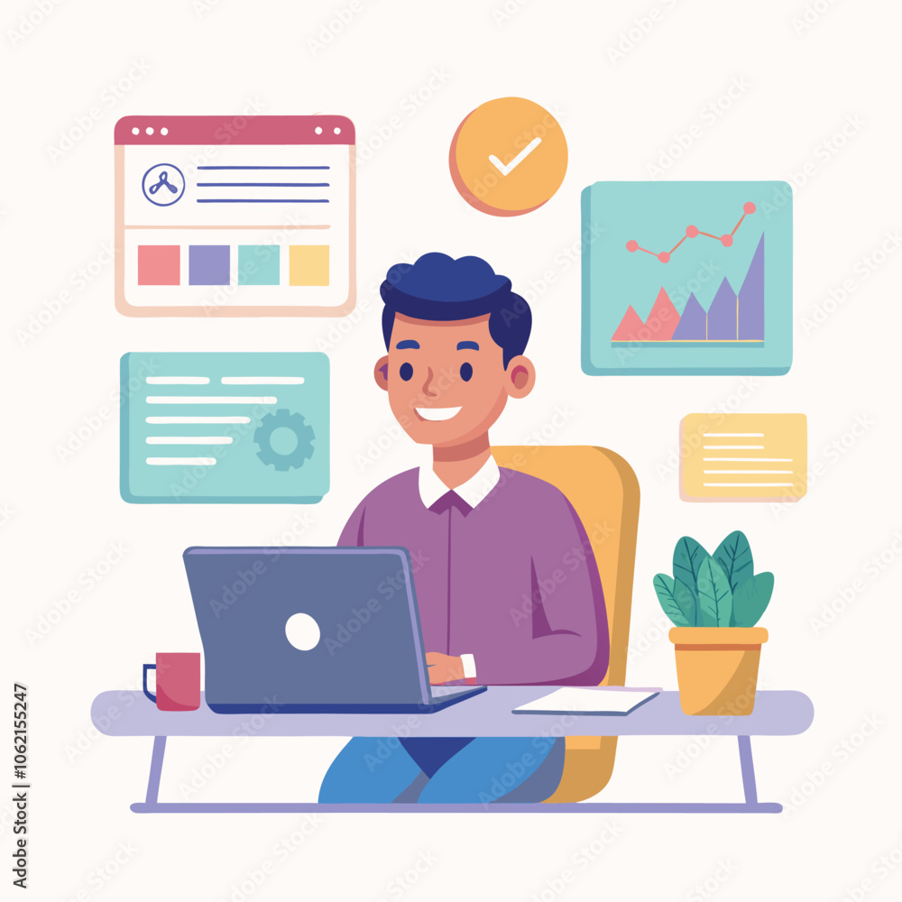 vector show a realistic single british business person vector show a realistic single british business person