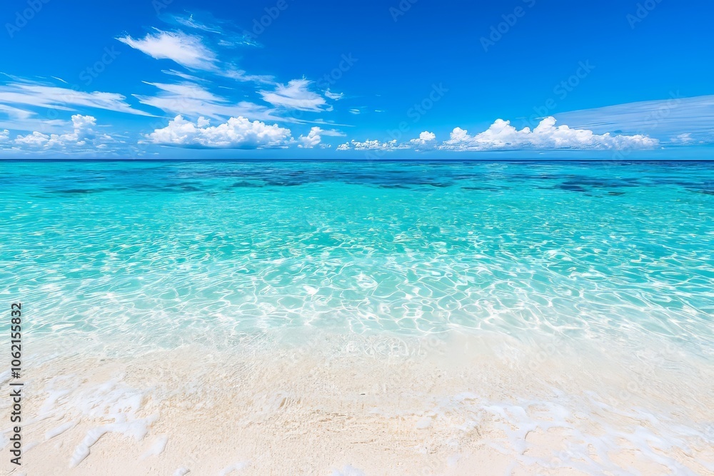 Florida blue ocean with sand under the water. Ocean background. Florida blue ocean with sand under the water. Ocean background.