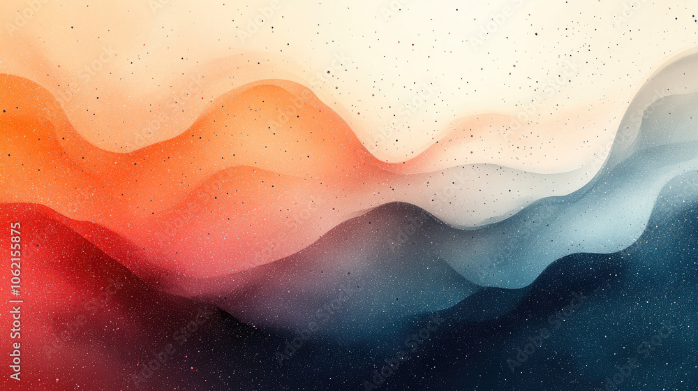Obraz premium A versatile selection of background illustrations, featuring modern abstract shapes, smooth minimalist gradients, nostalgic retro textures, nature-inspired patterns, vibrant playful doodles, and sleek