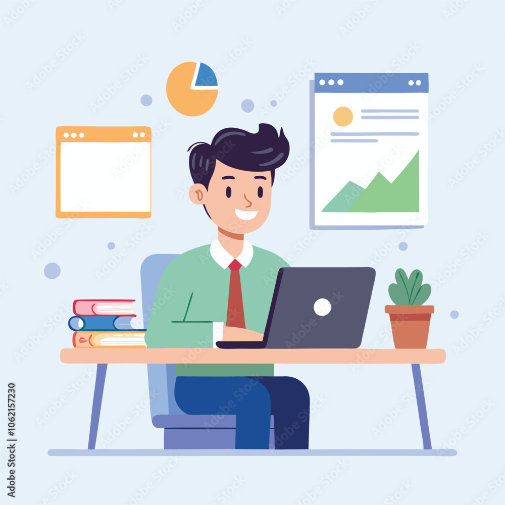 vector show a realistic single british business person vector show a realistic single british business person