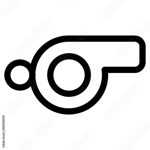 Whistle symbol - modern sports icon symbol