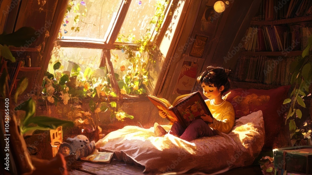 A Girl Reading by the Window A Girl Reading by the Window