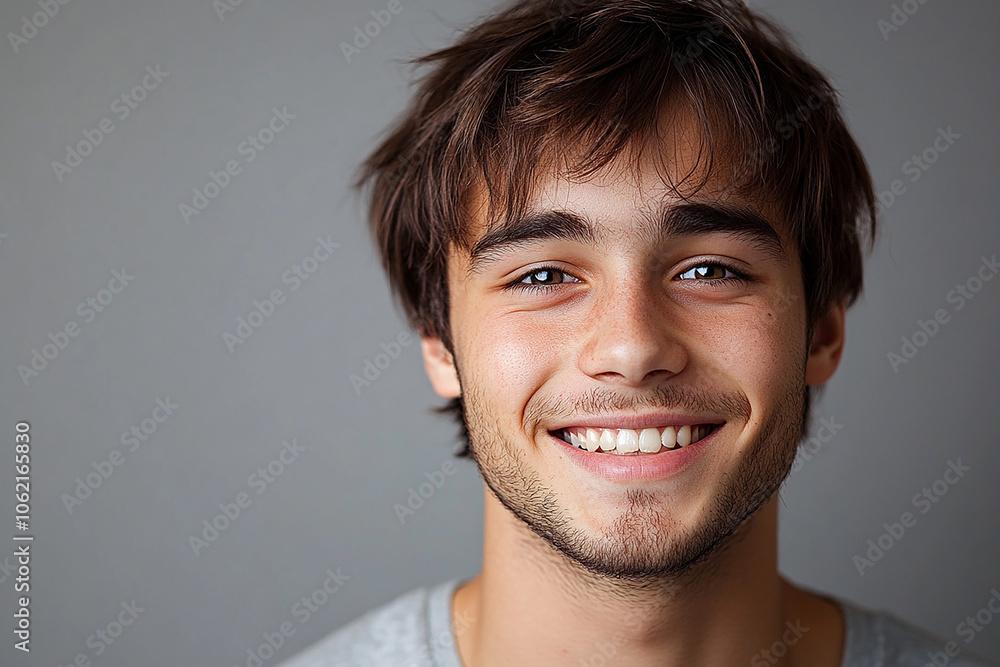 Portrait of smiling white cute teenage boy Portrait of smiling white cute teenage boy