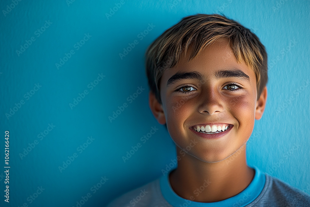 Portrait of smiling white cute teenage boy Portrait of smiling white cute teenage boy