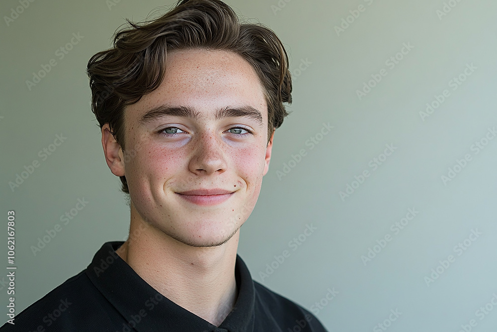 Portrait of smiling white cute teenage boy Portrait of smiling white cute teenage boy
