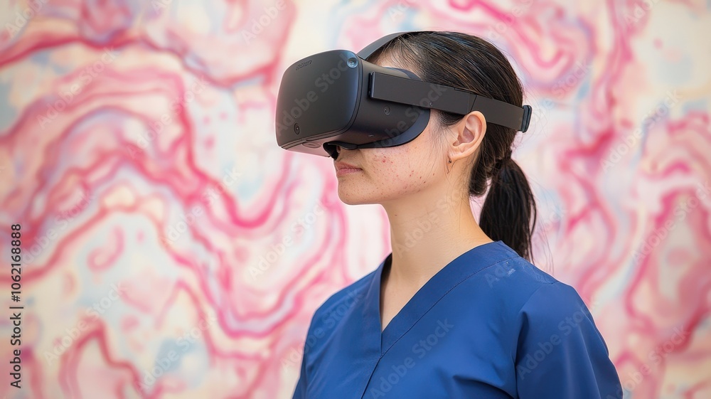 Health Worker Using VR to Analyze Disease in 3D Health Worker Using VR to Analyze Disease in 3D