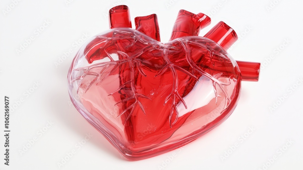 Transparent Heart Model for Health Illustrations Transparent Heart Model for Health Illustrations