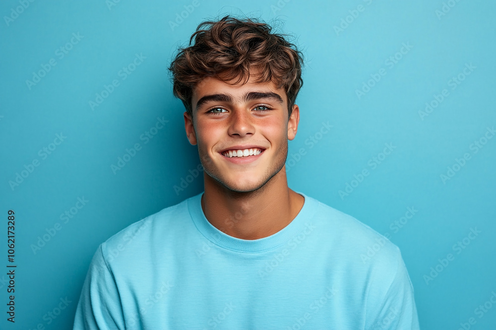 Portrait of smiling white cute teenage boy Portrait of smiling white cute teenage boy