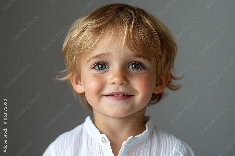 portrait of an white little boy with a smile portrait of an white little boy with a smile