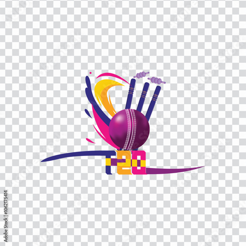 cricket t20 vector design photo