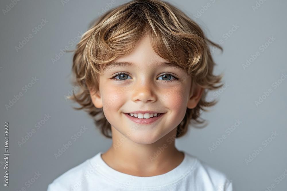 portrait of an white little boy with a smile portrait of an white little boy with a smile