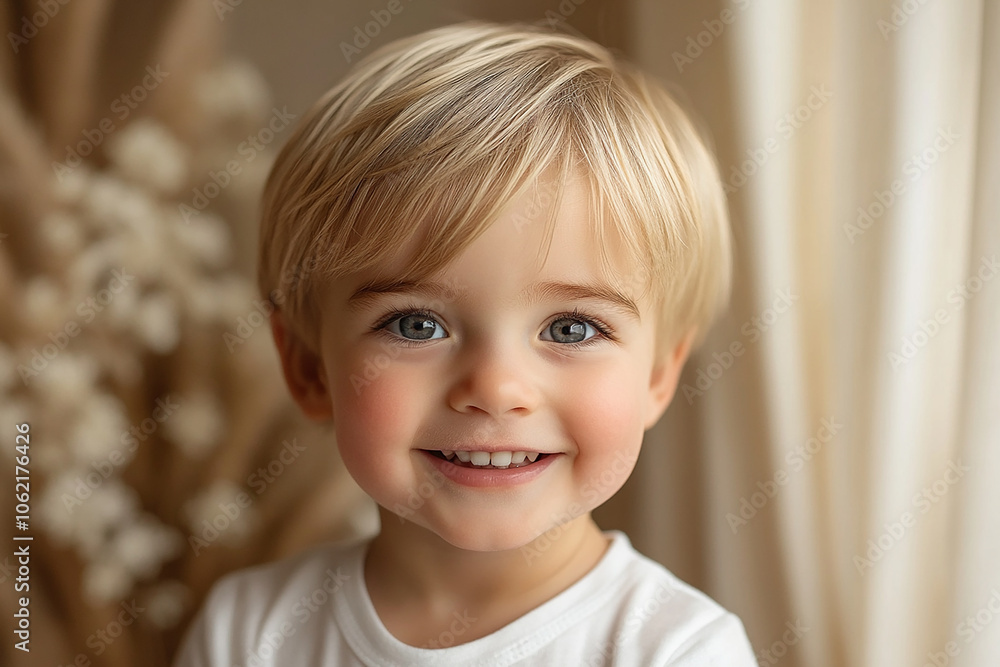 portrait of an white little boy with a smile portrait of an white little boy with a smile