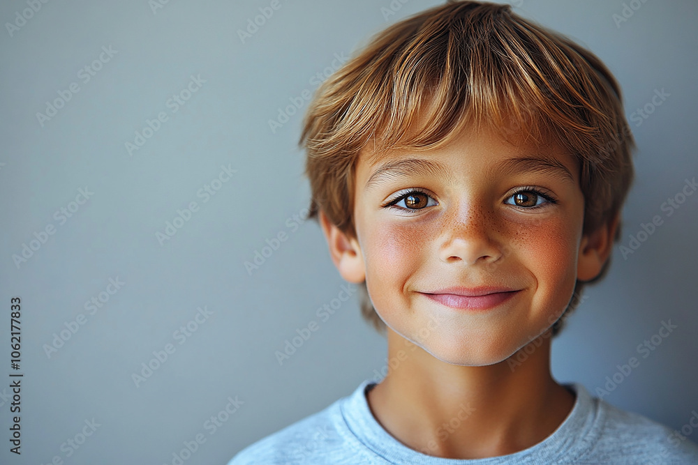 portrait of an white little boy with a smile portrait of an white little boy with a smile
